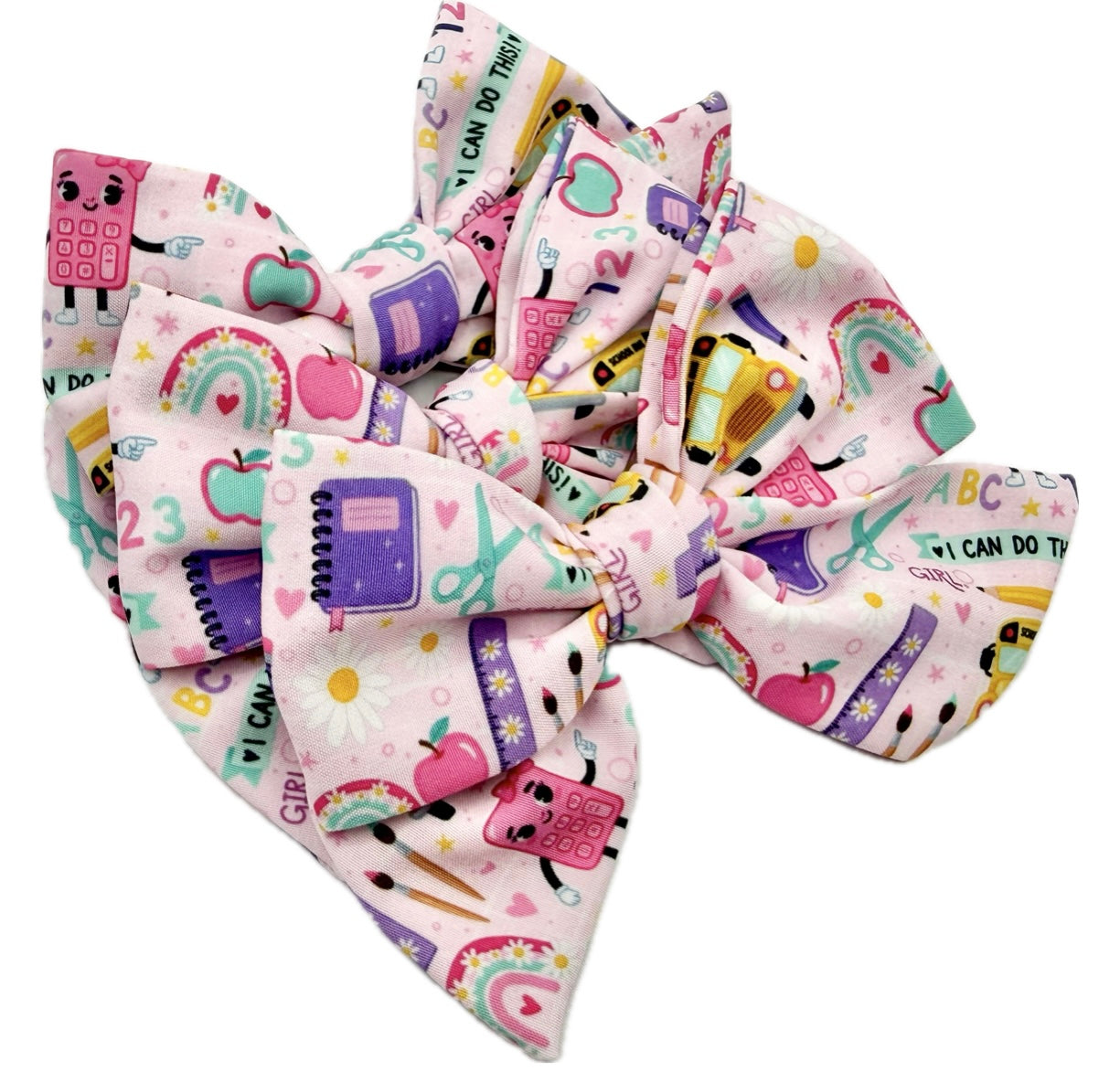 Girls Kinder school hair bow