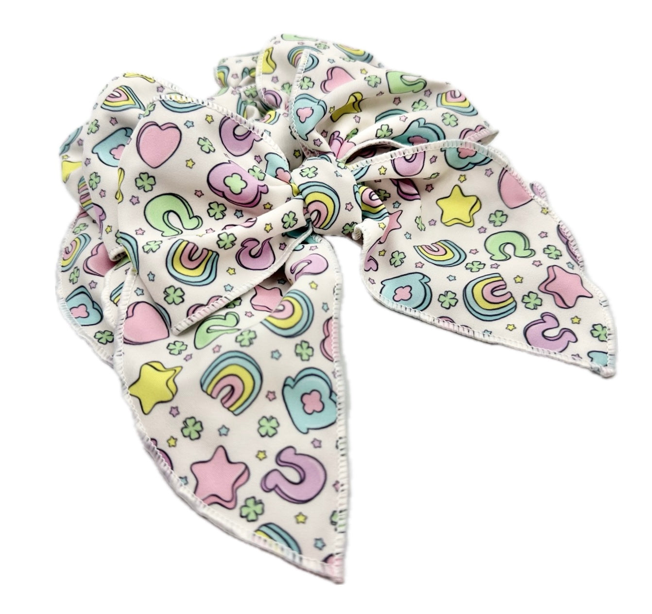 Pastel Good Luck Charms Hair Bow
