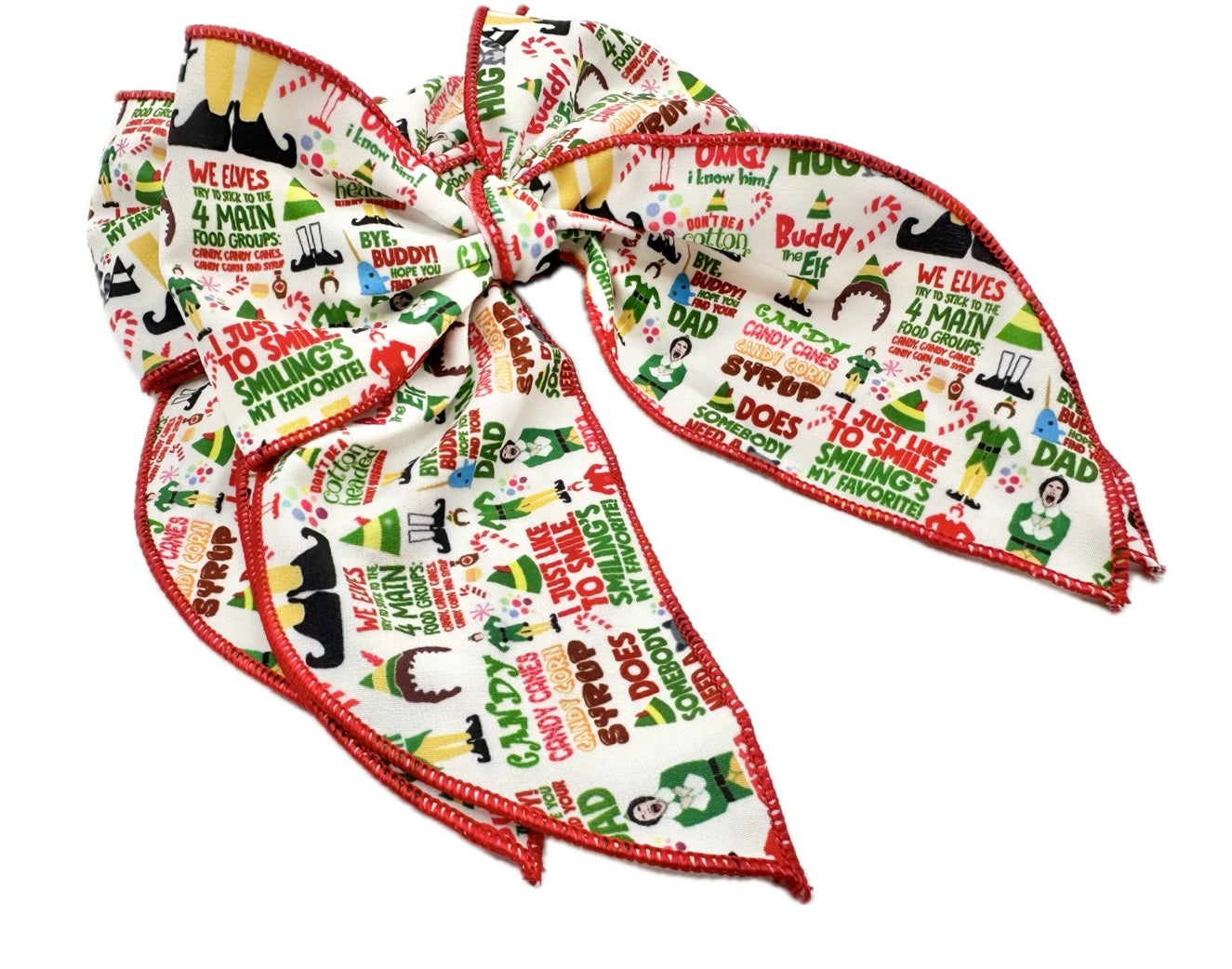 Buddy Elf Christmas Hair Bow