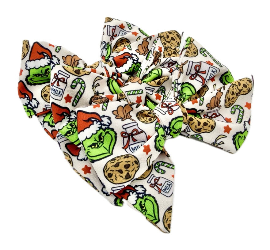 Milk and Cookies With Max Hair Bow Small