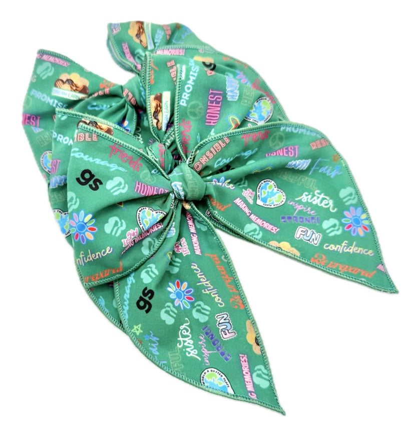 Girls Scout Troop Hair Bow