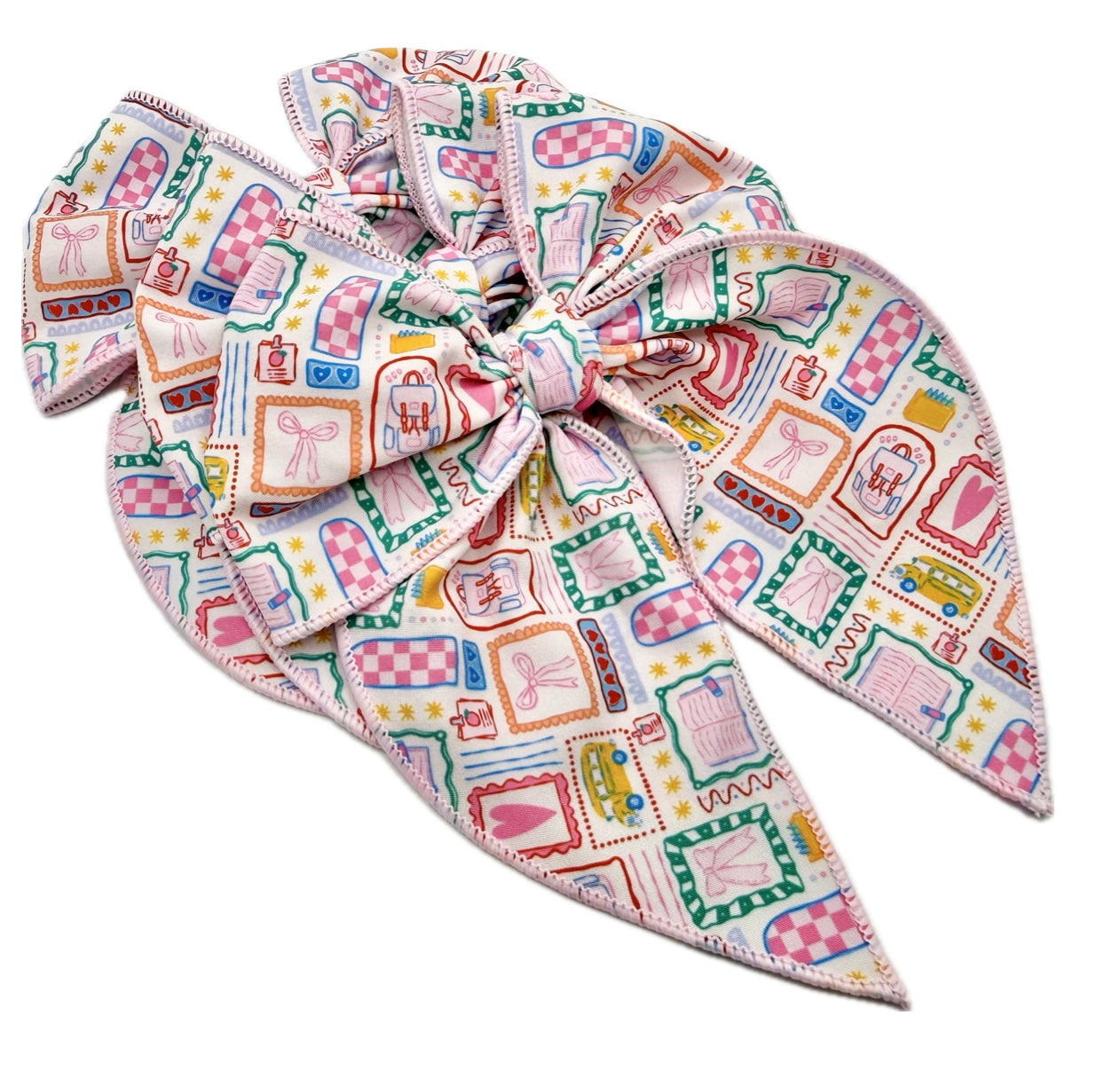 Girls Quirky School hair bow