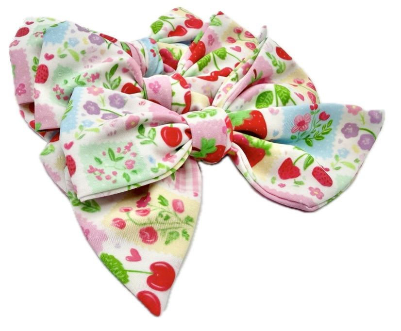 Girls Summer Vibes Hair Bow Small