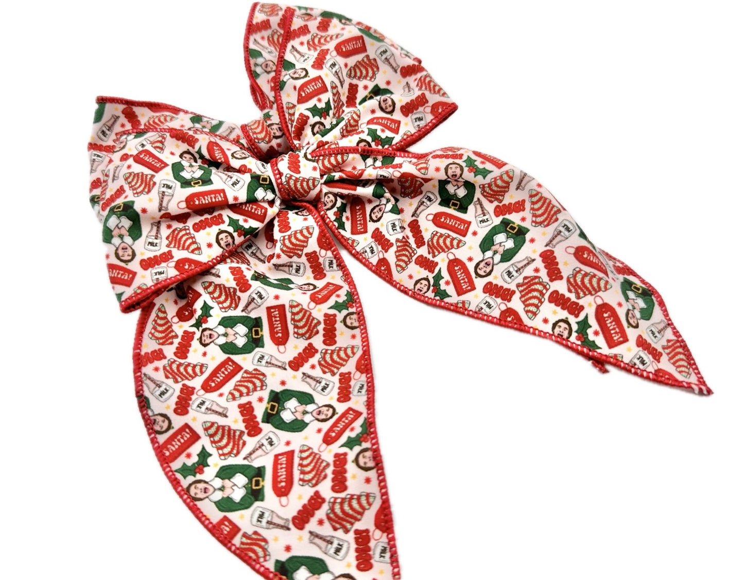 Buddy Elf Cakes Christmas Hair Bow
