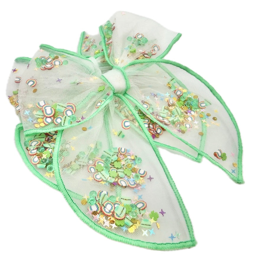 Happy Go Lucky shaker hair bow