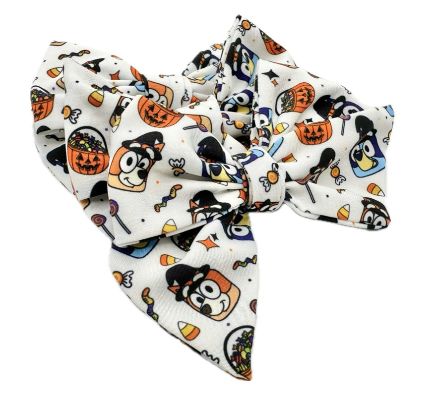 Blue Dog Halloween Costume hair Bow Small