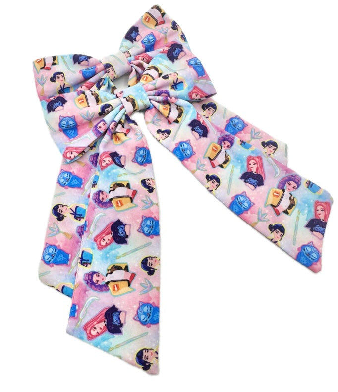 Girls KPOP Long Hair Bow