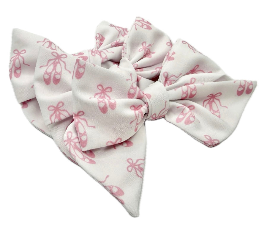 Girls Ballerina Hair Bow Small
