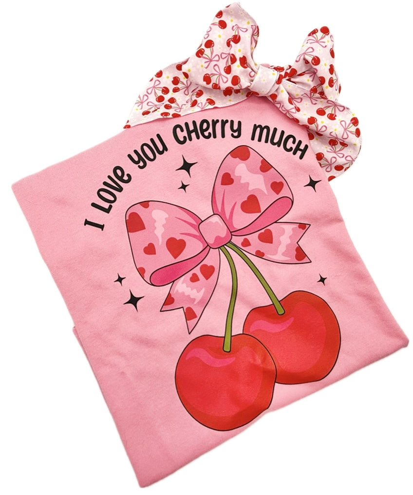I Love You Cherry Much Coquette T-Shirt