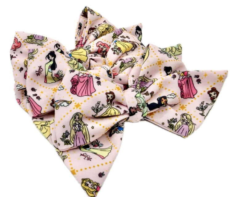 Small Pink Princess hair bow
