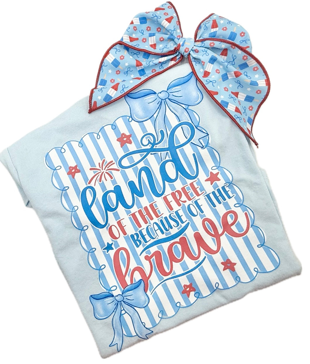 Girls Land Of The Free T-Shirt