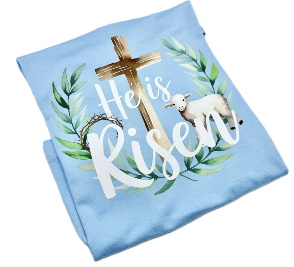 Boys He Is Risen Lamb T-Shirt