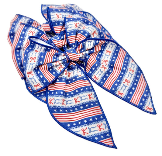 Girls USA Coquette Hair Bow