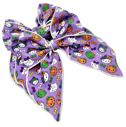 Spooky Hello Kitty Halloween Hair Bow