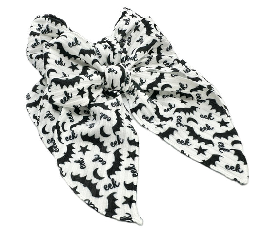 Eek Bats Halloween Hair Bow