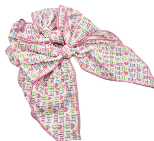 Girls 1st Grade hair bow