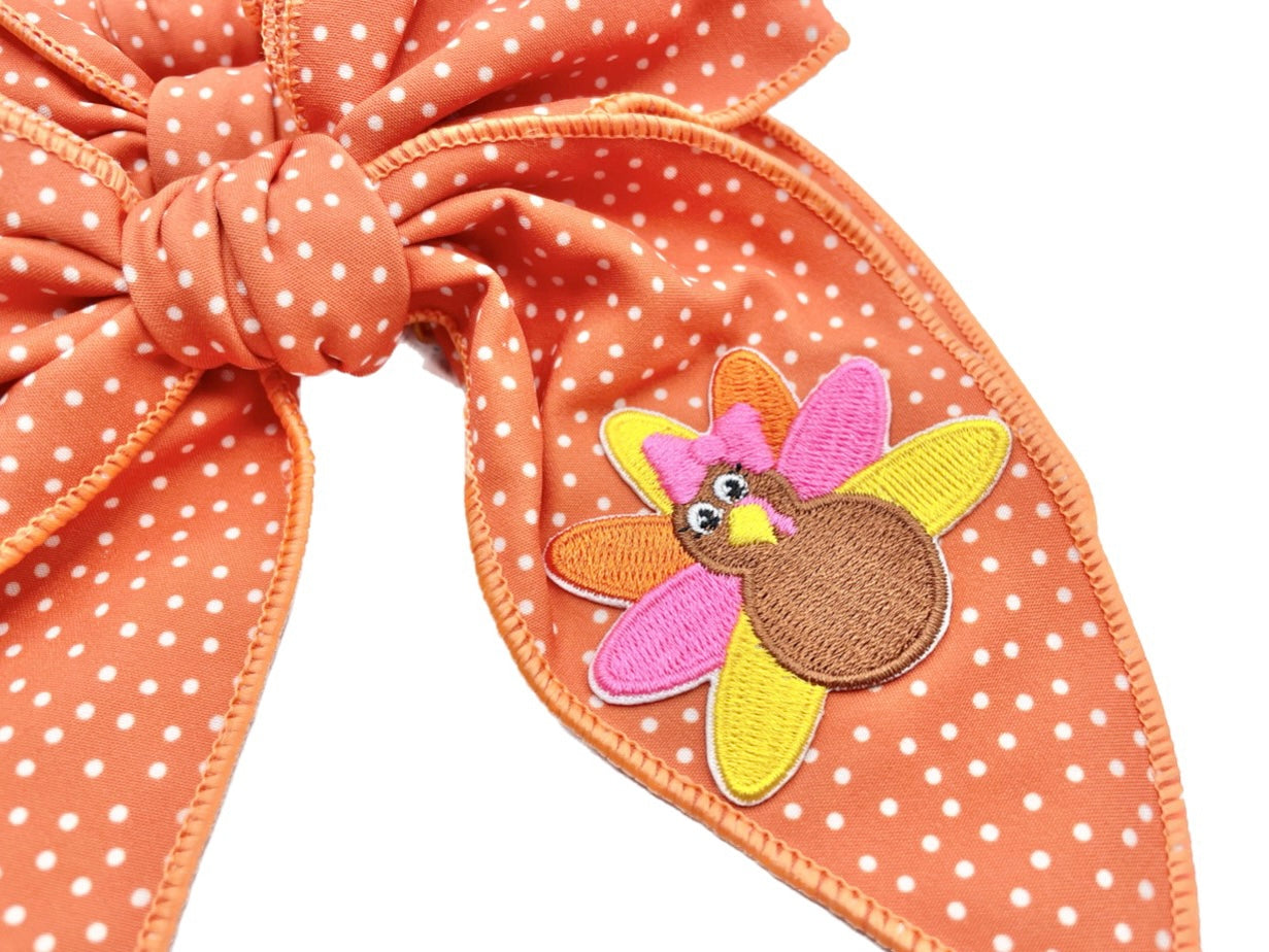 Girls Turkey Hair Bow