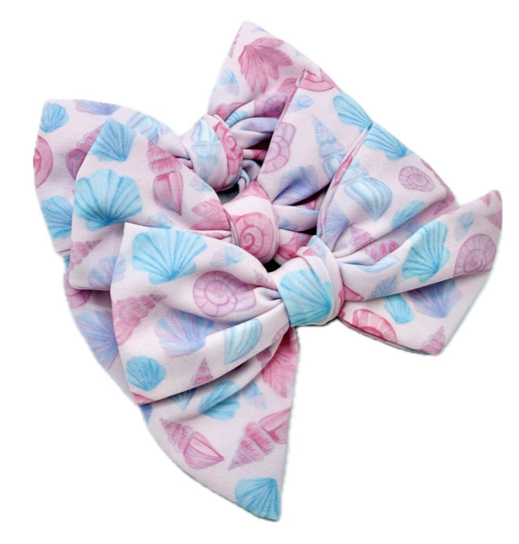 Girls Summer Shells Bow Small