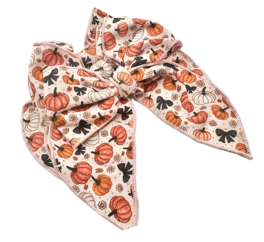 Coquette Pumpkins Fall Hair Bow