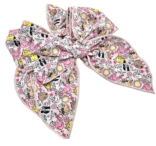 Girls Peppa Hair Bow