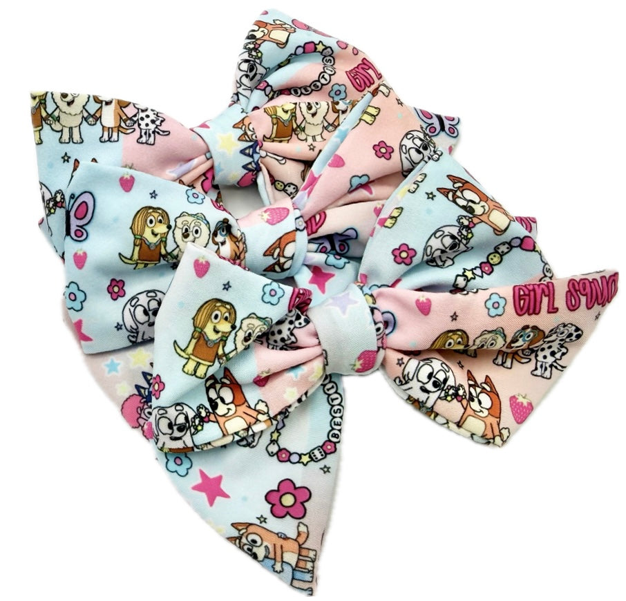 Girls Bluey Girl Squad Bow Small