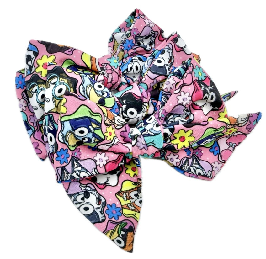 Girls Bluey Summer Friends Bow Small
