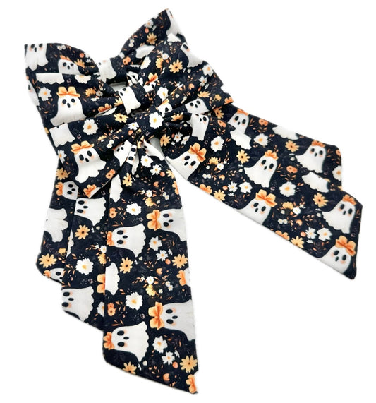 Long Tailed Coquette Ghosts Hair Bow