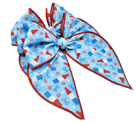 Girls Bows & Bomb Pops Hair Bow