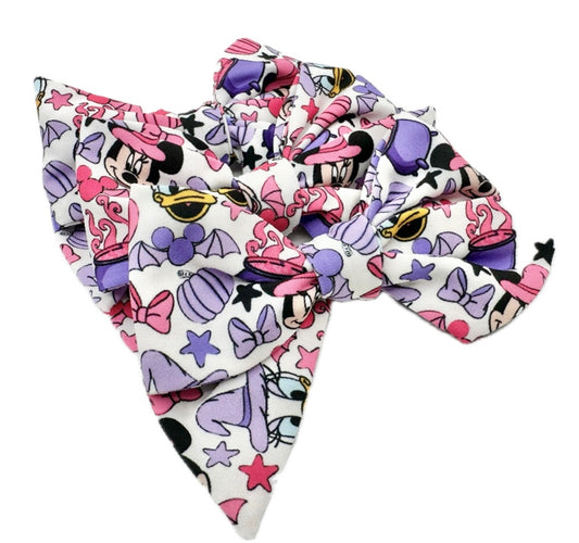 Spooky Minnie & Daisy Halloween hair Bow Small