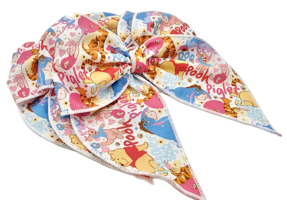 Large Pooh & Friends Hair Bow