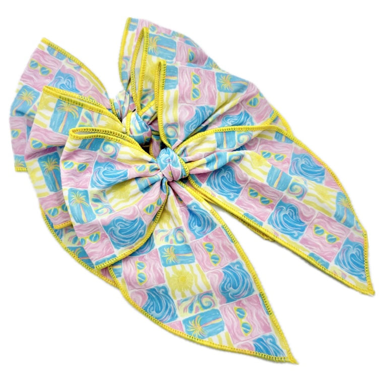 Girls Costal Vibes Hair Bow