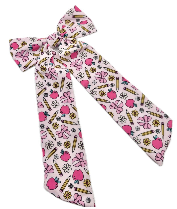 Long Tailed school girly Hair Bow