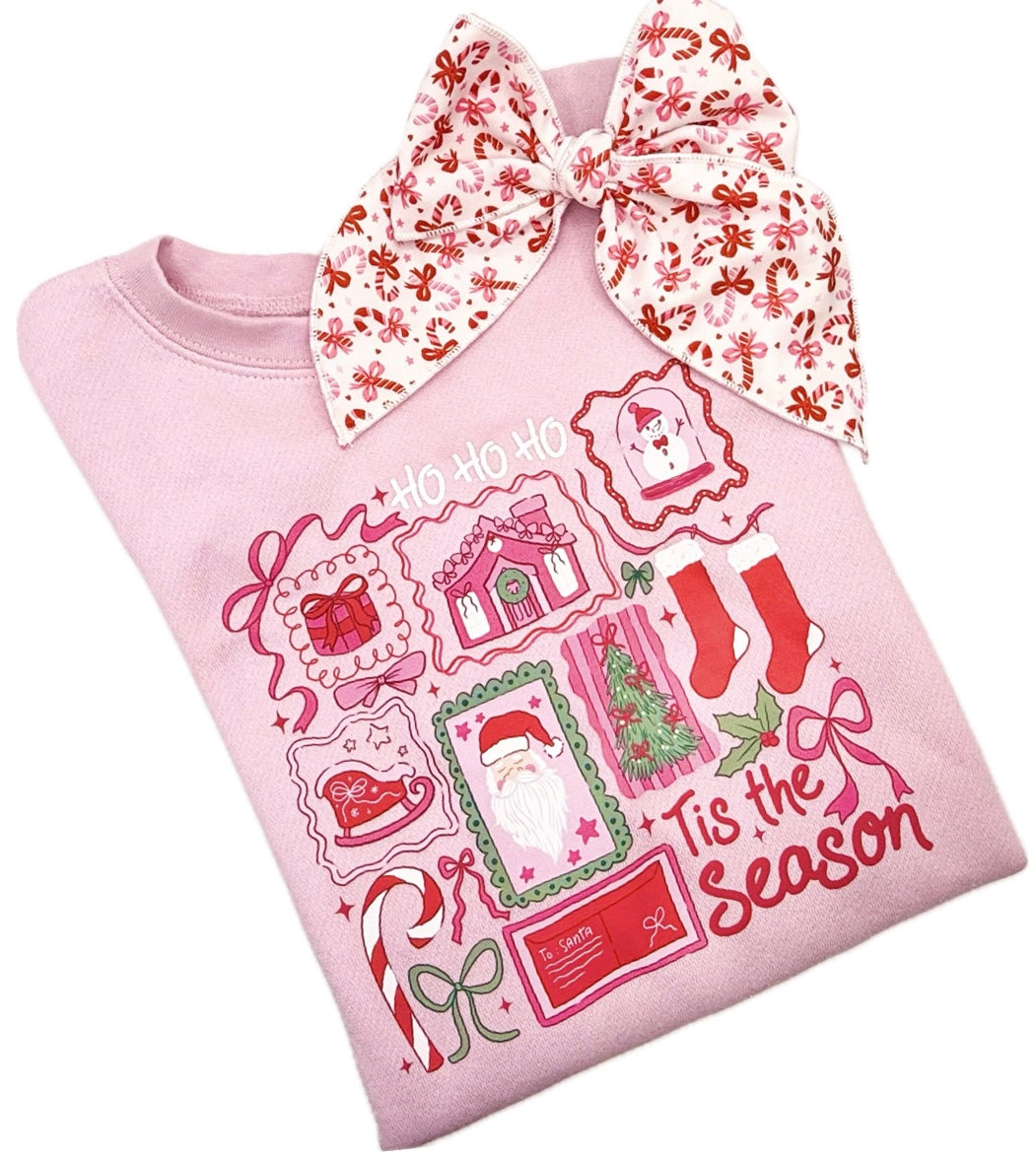 Pink Christmas Things Crewneck Sweatshirt