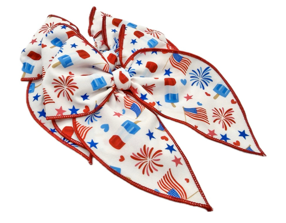 Girls USA Celebration Hair Bow