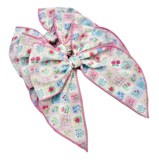 Girls Summer Blooms Hair Bow