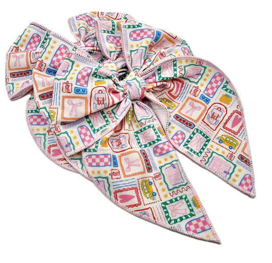 Girls Quirky School hair bow
