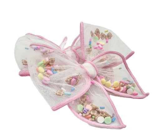 Ice cream shaker hair bow