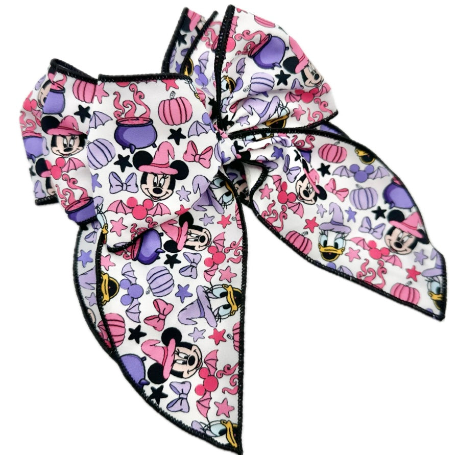 Spooky Minnie & Daisy Halloween Hair Bow