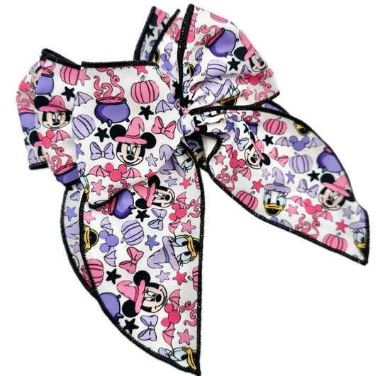 Spooky Minnie & Daisy Halloween Hair Bow