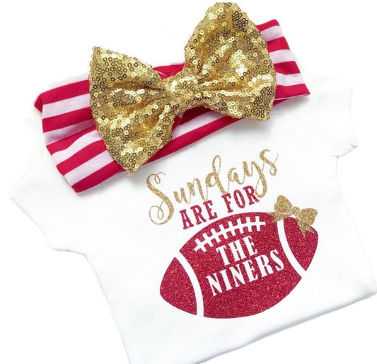 Sundays are for the niners Football Bodysuit