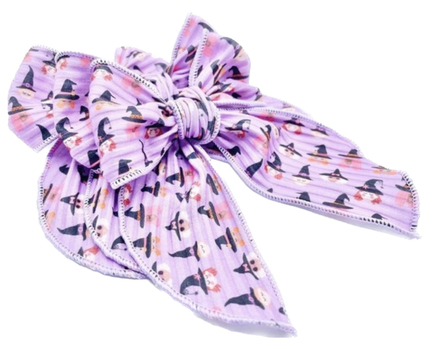 Purple Witches Halloween Hair Bow