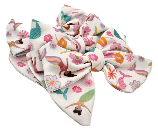 Girls Mermaid Babes Hair Bow Small