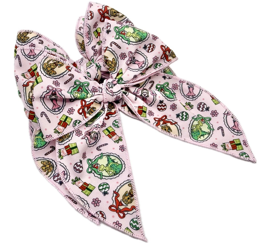 Girls Coquette Mean one Hair Bow