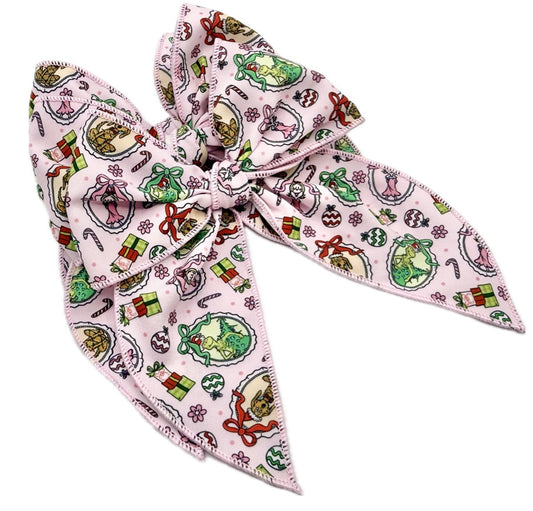 Girls Coquette Mean one Hair Bow