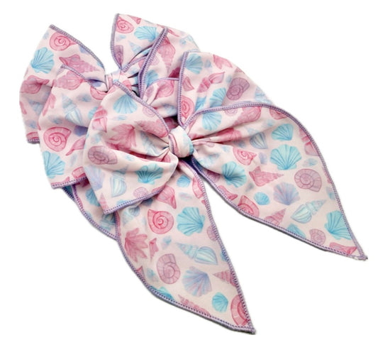 Girls Summer Shells Hair Bow
