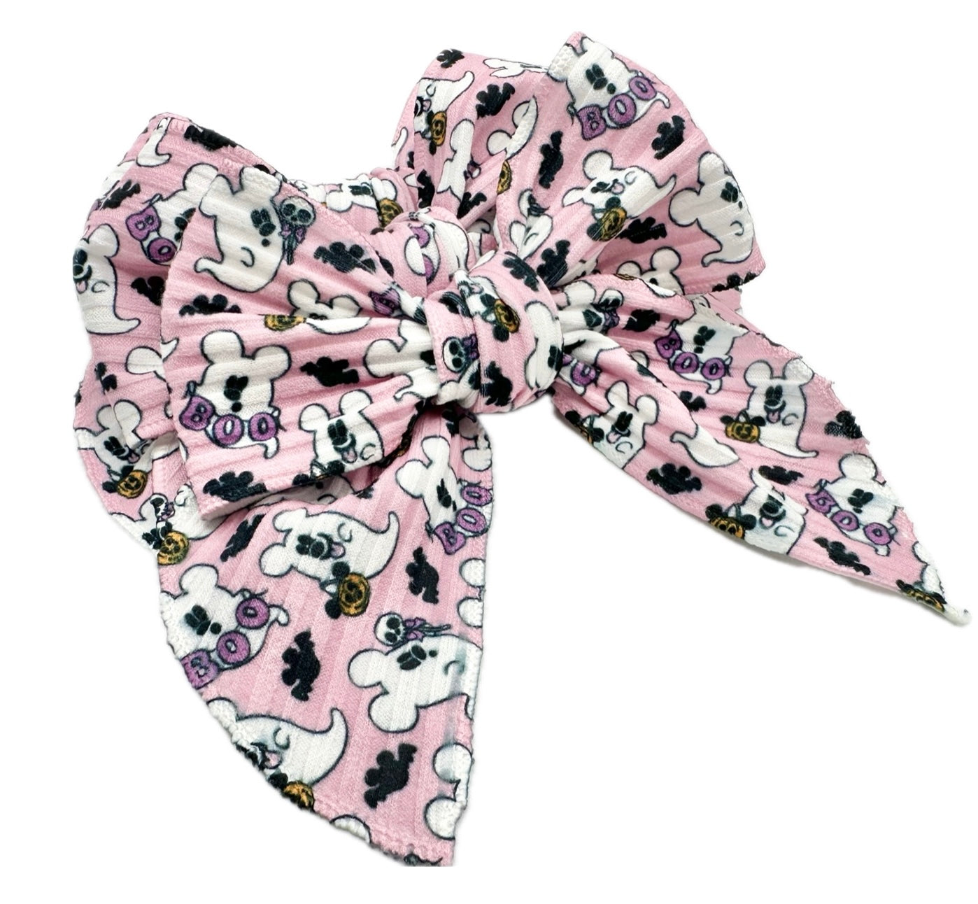 Ghost Mouse Halloween Hair Bow