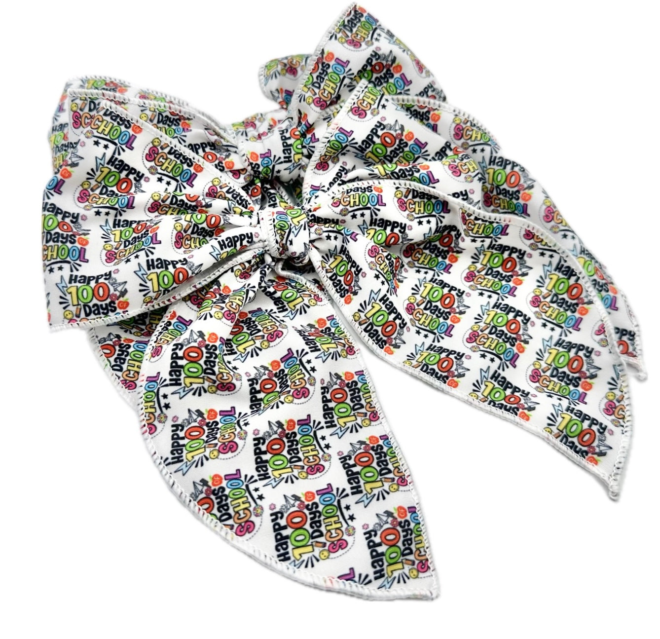 100 Days of school hair bow