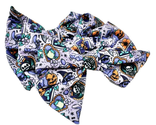Spooky Stitch Halloween hair Bow Small
