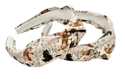 Horse knotted headband
