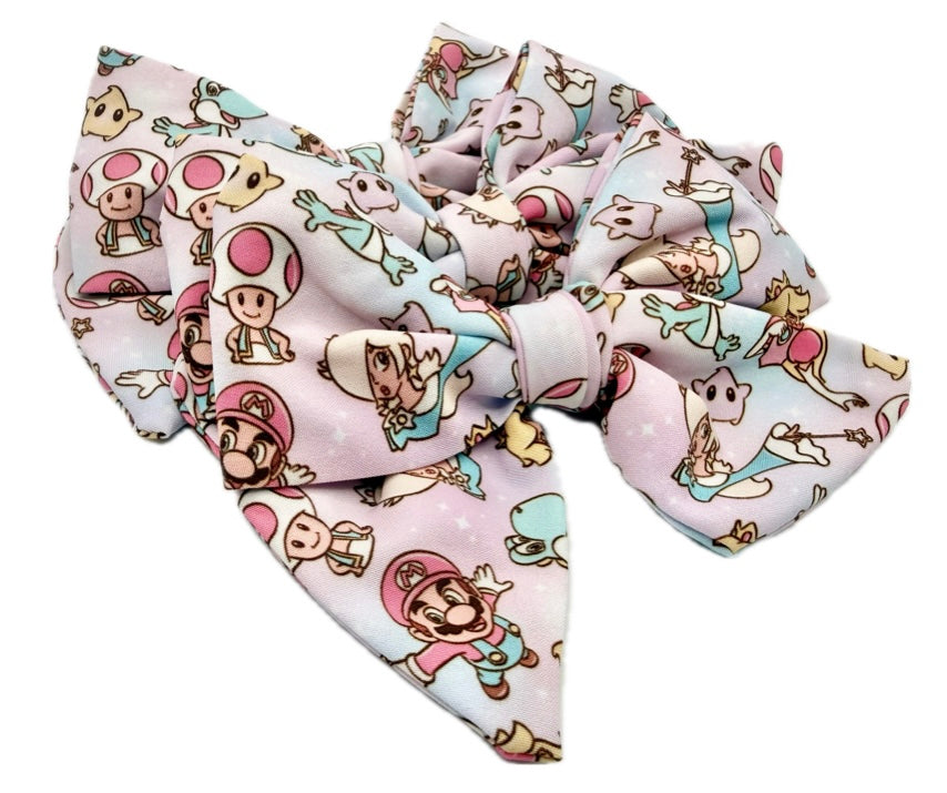 Girls Mario Galaxy Hair Bow Small